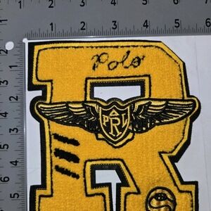 Polo Ralph Lauren Patches "R"  Yellow Gold Patch